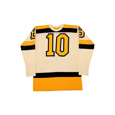 Bill Cowley 10 Boston White Hockey Jersey