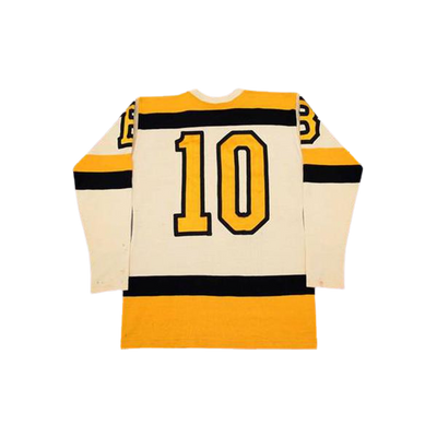 Bill Cowley 10 Boston White Hockey Jersey