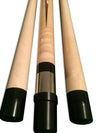 Boriz Billiards Black Leather Grip Pool Cue Stick Majestic Series inlaid Vincent