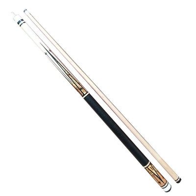 Boriz Billiards Ample Design Black Leather Grip Pool Cue Stick Inlays 023