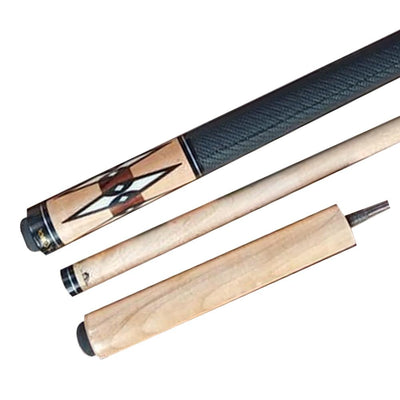 Boriz Billiards Black Leather Grip Ergonomic Design Outstanding Pool Cue Stick Inlays with extension 039