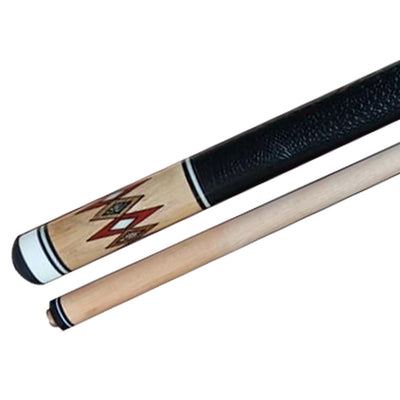 Boriz Billiards Chocolate Brown Black Leather Grip Pool Cue Stick Classic Style New Inlays 045