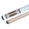 Boriz Billiards White Pool Cue Stick Classic Style Inlays 004