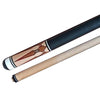 Boriz Billiards Black Leather Grip Superior Bronze Pool Cue Stick Inlays 050