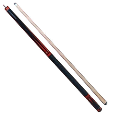 Boriz Billiards Black Leather Grip Black and Cherry Pool Cue Stick Finest New Inlays 052