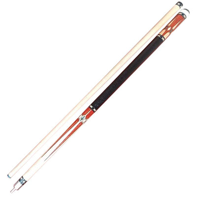 Boriz Billiards Rose Color Beautifully Designed Black Leather Grip Pool Cue Stick Inlays 069