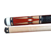 Boriz Billiards Rose Color Beautifully Designed Black Leather Grip Pool Cue Stick Inlays 069