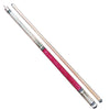 Boriz Billiards White and Pink Pool Cue Stick Classic Original Inlays 007