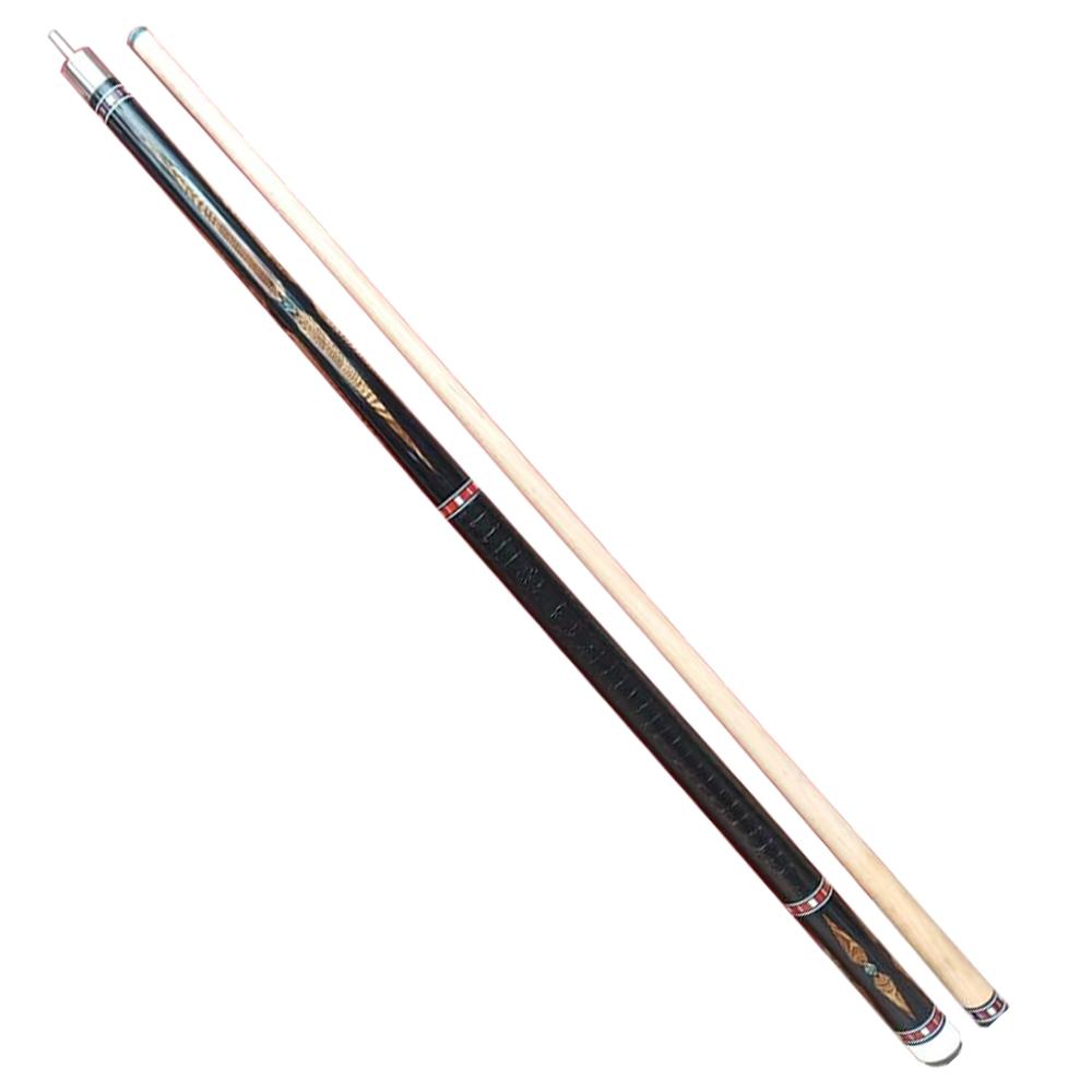 Boriz Billiards Black Leather Grip Magnificent Design Original Inlaid Pool Cue Stick 080