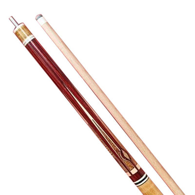 Boriz Billiards Garnet Color Ergonomically Designed Classic Pool Cue Stick Inlays for Pool Lovers 084