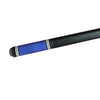 Boriz Billiards New Simple Black Leather & Blue Colur Grip Pool Cue Stick Classic Inlay New 137