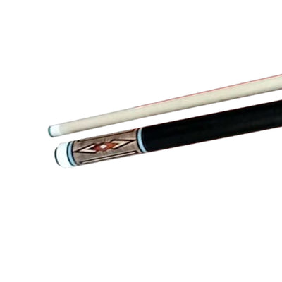 Boriz Billiards New Black Lather Grip Pool Cue Stick New Inlay for Champion 098